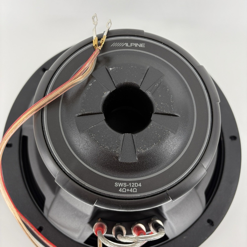 Alpine S-W12D2 Car Audio Type S Series Sub Dual 2 Ohm 1200W Peak 12" Subwoofer